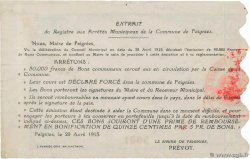 50 Centimes Annulé FRANCE Regionalismus und verschiedenen Feignies 1914 JP.59-0934 SS
