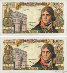 100 Nouveaux Francs BONAPARTE Consécutifs FRANKREICH  1959 F.59.01