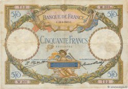 50 Francs LUC OLIVIER MERSON FRANCIA  1927 F.15.01 q.MB