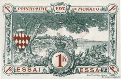 1 Franc Essai MONACO  1920 P.05r NEUF