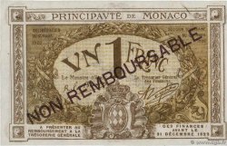 1 Franc Essai MONACO  1920 P.04br fST+