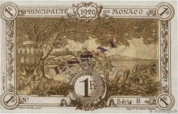 1 Franc Essai MONACO  1920 P.04br fST+