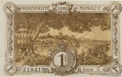 1 Franc MONACO  1920 P.04b AU-