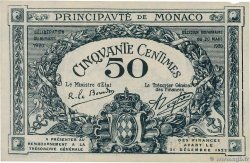 50 Centimes MONACO  1920 P.03a XF+