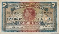 5 Shillings CYPRUS  1952 P.29 VF-