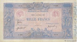 1000 Francs BLEU ET ROSE FRANCIA  1913 F.36.27