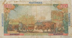 5 NF sur 500 Francs Pointe à pitre MARTINIQUE  1960 P.38 BC