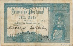 1000 Reis PORTUGAL  1910 P.106 MBC