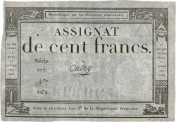 100 Francs FRANKREICH  1795 Ass.48a fVZ
