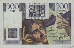500 Francs CHATEAUBRIAND FRANCE  1945 F.34.02 TTB