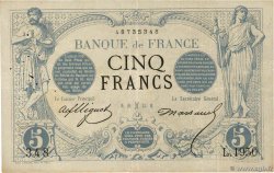 5 Francs NOIR FRANCIA  1873 F.01.15