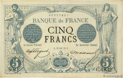 5 Francs NOIR FRANCE  1873 F.01.14 TTB
