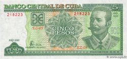 5 Pesos CUBA  2002 P.116e NEUF