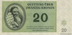 20 Kronen ISRAËL Terezin / Theresienstadt 1943 WW II.705 pr.NEUF