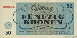 50 Kronen ISRAËL Terezin / Theresienstadt 1943 WW II.706 pr.NEUF