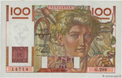 100 Francs JEUNE PAYSAN FRANKREICH  1949 F.28.21 VZ+