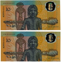10 Dollars  Consécutifs AUSTRALIE  1988 P.49b NEUF
