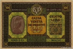 100 Lire ITALY  1918 PM.08 VF