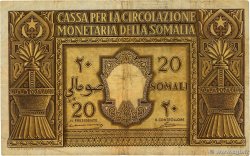 20 Somali SOMALIE ITALIENNE  1950 P.14a B+