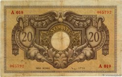20 Somali SOMALIE ITALIENNE  1950 P.14a B+