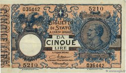 5 Lire ITALIA  1923 P.023f