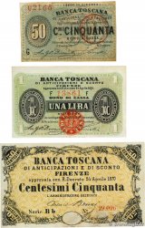50 Centesimi et 1 Lira  Lot ITALIE Firenze 1870 P.-