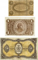 50 Centesimi et 1 Lira  Lot ITALY Firenze 1870 P.- VF