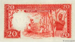 20 Shillings AFRIQUE OCCIDENTALE BRITANNIQUE  1954 P.10a SUP