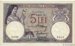 5 Lei ROUMANIE  1920 P.019a SPL
