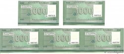 1000 Livres Lot LIBANO  2011 P.090a q.FDC