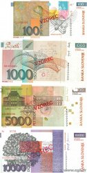 100 au 10000 Tolarjev Spécimen SLOVÉNIE  2002 P.31s au P.34as pr.NEUF