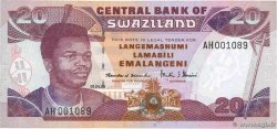 20 Emelangeni SWAZILAND  1998 P.25c NEUF