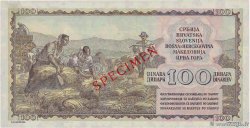 100 Dinara Spécimen YOUGOSLAVIE  1953 P.068s pr.NEUF