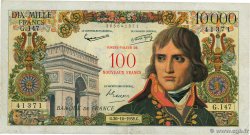 100 NF sur 10000 Francs BONAPARTE FRANCE  1958 F.55.01 TB