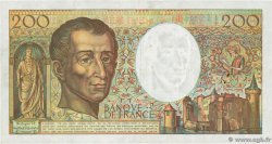 200 Francs MONTESQUIEU alphabet 101 FRANCE  1992 F.70bis.01 pr.TTB