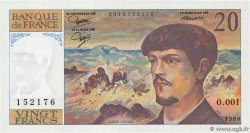 20 Francs DEBUSSY FRANCE  1980 F.66.01 NEUF