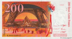 200 Francs EIFFEL FRANCE  1995 F.75.01 AU+