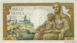 1000 Francs DÉESSE DÉMÉTER FRANCE  1943 F.40.15 TTB