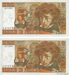 10 Francs BERLIOZ Consécutifs FRANKREICH  1978 F.63.25