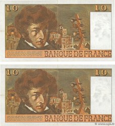 10 Francs BERLIOZ Consécutifs FRANCE  1978 F.63.25 TTB