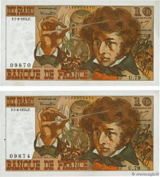 10 Francs BERLIOZ Lot FRANCIA  1974 F.63.06 AU