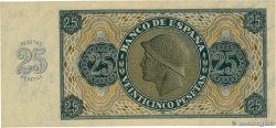 25 Pesetas SPAIN  1936 P.099a XF+