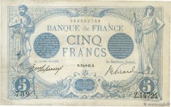 5 Francs BLEU FRANCE  1916 F.02.45 TB