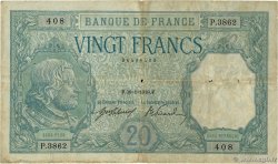 20 Francs BAYARD FRANCE  1918 F.11.03