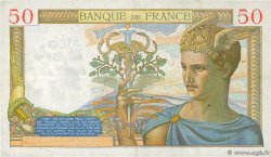 50 Francs CÉRÈS modifié FRANCE  1937 F.18.02 TB