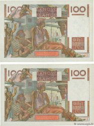 100 Francs JEUNE PAYSAN Consécutifs FRANCE  1950 F.28.28 AU