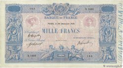 1000 Francs BLEU ET ROSE FRANCE  1919 F.36.34 F