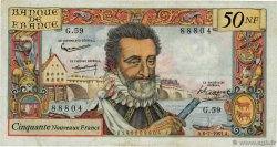 50 Nouveaux Francs HENRI IV FRANCE  1961 F.58.06 TB