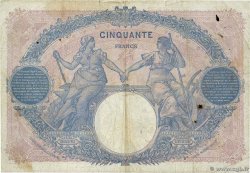 50 Francs BLEU ET ROSE FRANCE  1921 F.14.34 pr.B