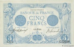 5 Francs BLEU Numéro spécial FRANCE  1916 F.02.40